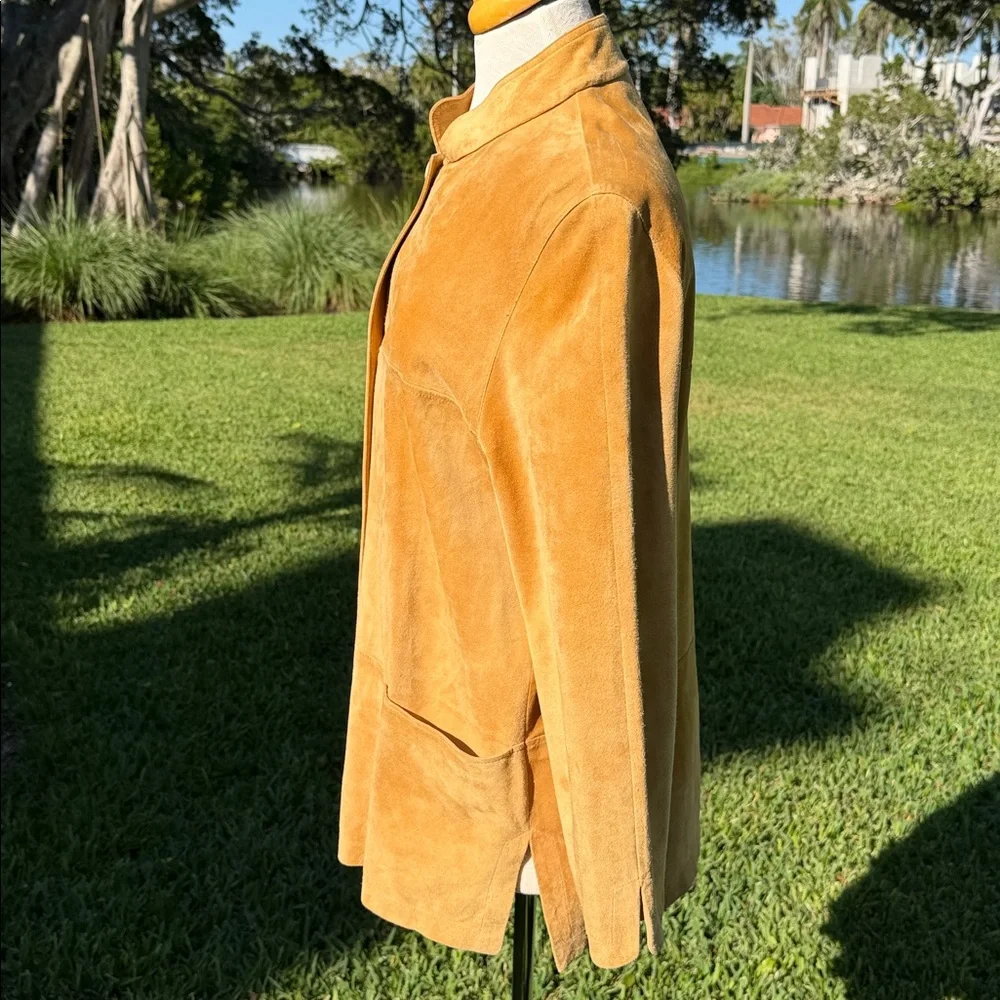 Loro Piana Camel Suede Leather Jacket - Picture 9 of 13